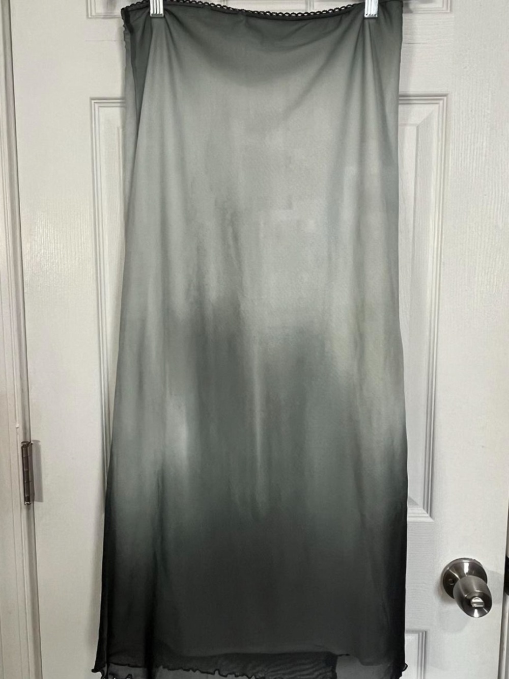 Topshop Ombré Mesh Maxi Skirt